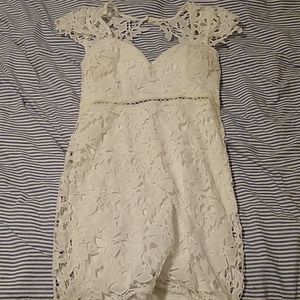 White dress by Fashion Nova